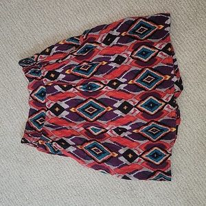 Material Girl XS Casual Printed Skirt